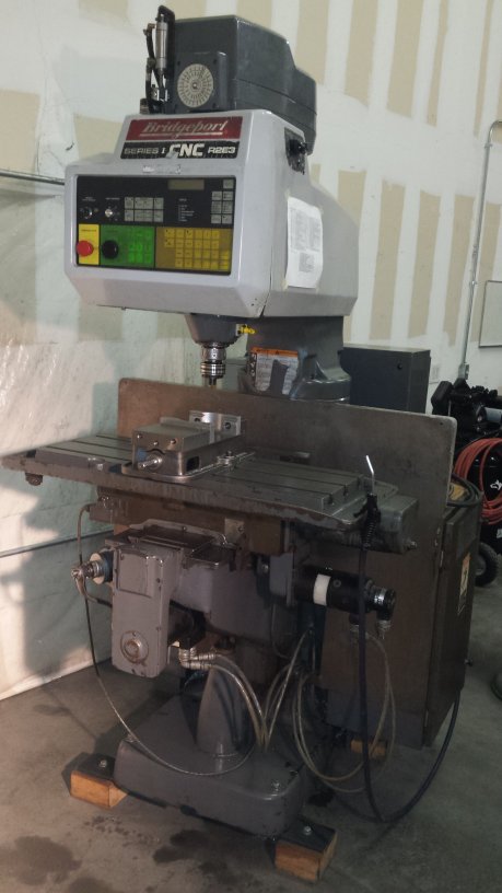 Picture of the Bridgeport milling machine