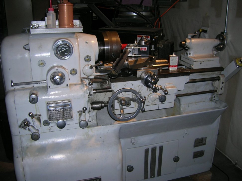 Picture of the Monarch lathe